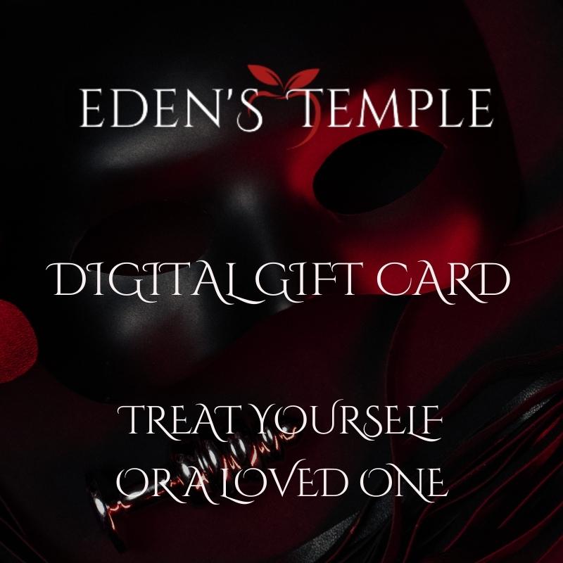 Digital Gift Card from edenstemple.ie Ireland's No 1 Sex Shop & Fetish Supplier.
