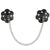 nipple covers with chain from edens temple black in colour leather look nipple pasties