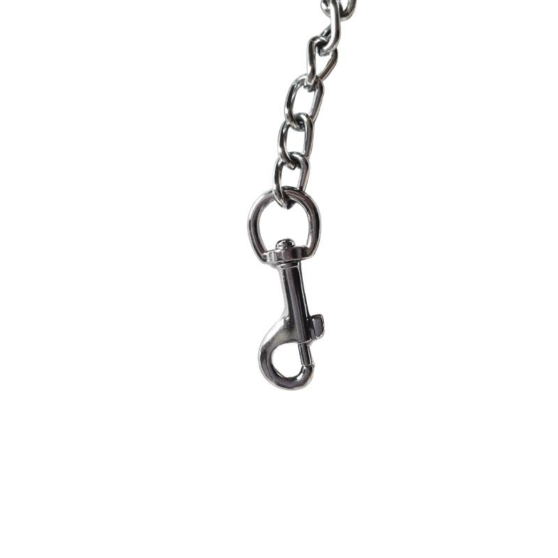 chain leash with real leather handle approx one meter long | Eden's Temple Sex Toys Online Ireland