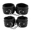 Buy beginners bondage set. Cuffs from the 11 piece bondage set in black with chain leash and storage bag included. Brought to you by Eden&#39;s Temple Sex Shop Ireland.