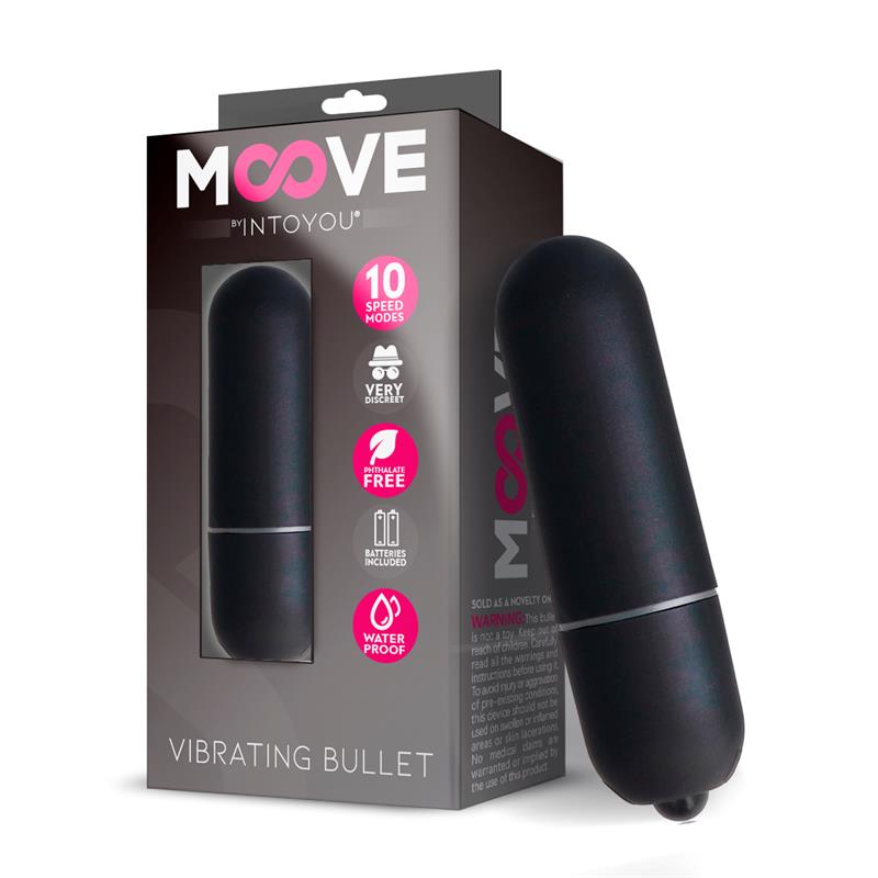 Moove Vibrating Bullet - Black - Eden's Temple Sex Toys Ireland, BDSM & Fetish Wear.