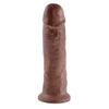 King Cock Dildo 10&quot; - Brown - Eden&#39;s Temple