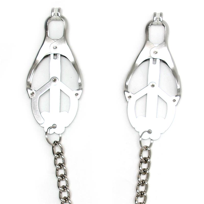 Clover Nipple Clamps With Chain - Eden's Temple Sex Toys Online Ireland