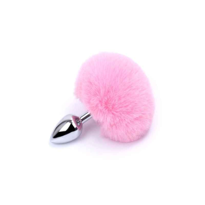Luxury Bunny Tail Butt Plug - Pink | Eden's Temple