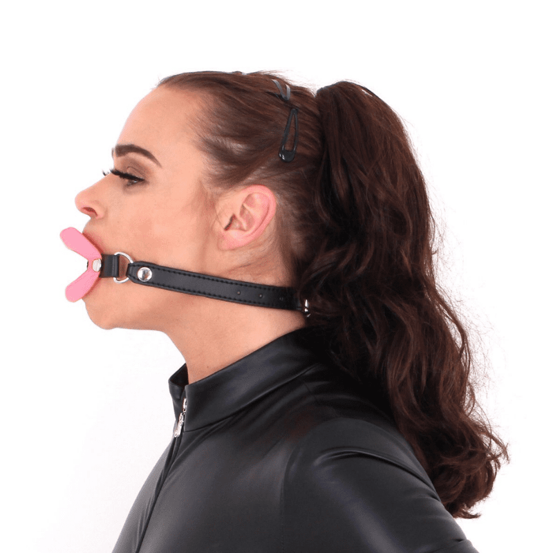 Open Mouth Lips Gag - Pink - Eden's Temple