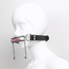 BDSM Tongue Clamp, fully adjustable. Leather and Stainless Steel. Buy sex toys online Ireland, Irish sex toy shop.