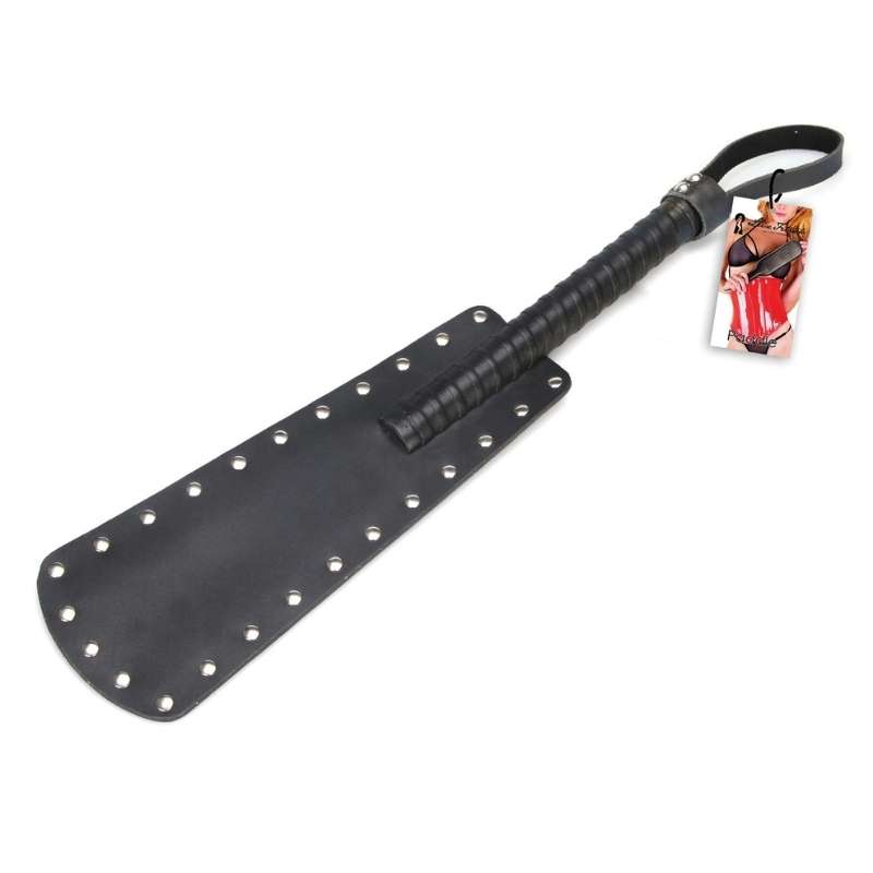 Studded Faux Leather Paddle from LUX Fetish | Eden's Temple Sex Toys Ireland